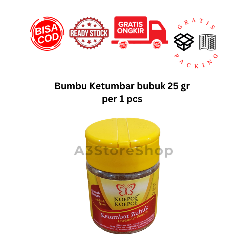 

Bumbu Dapur Ketumbar bubuk 25 gr koepoe koepoe COD
