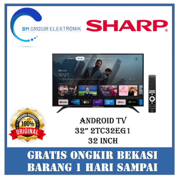 SHARP TV LED 32EG1 TV 32INCH ANDROID TV