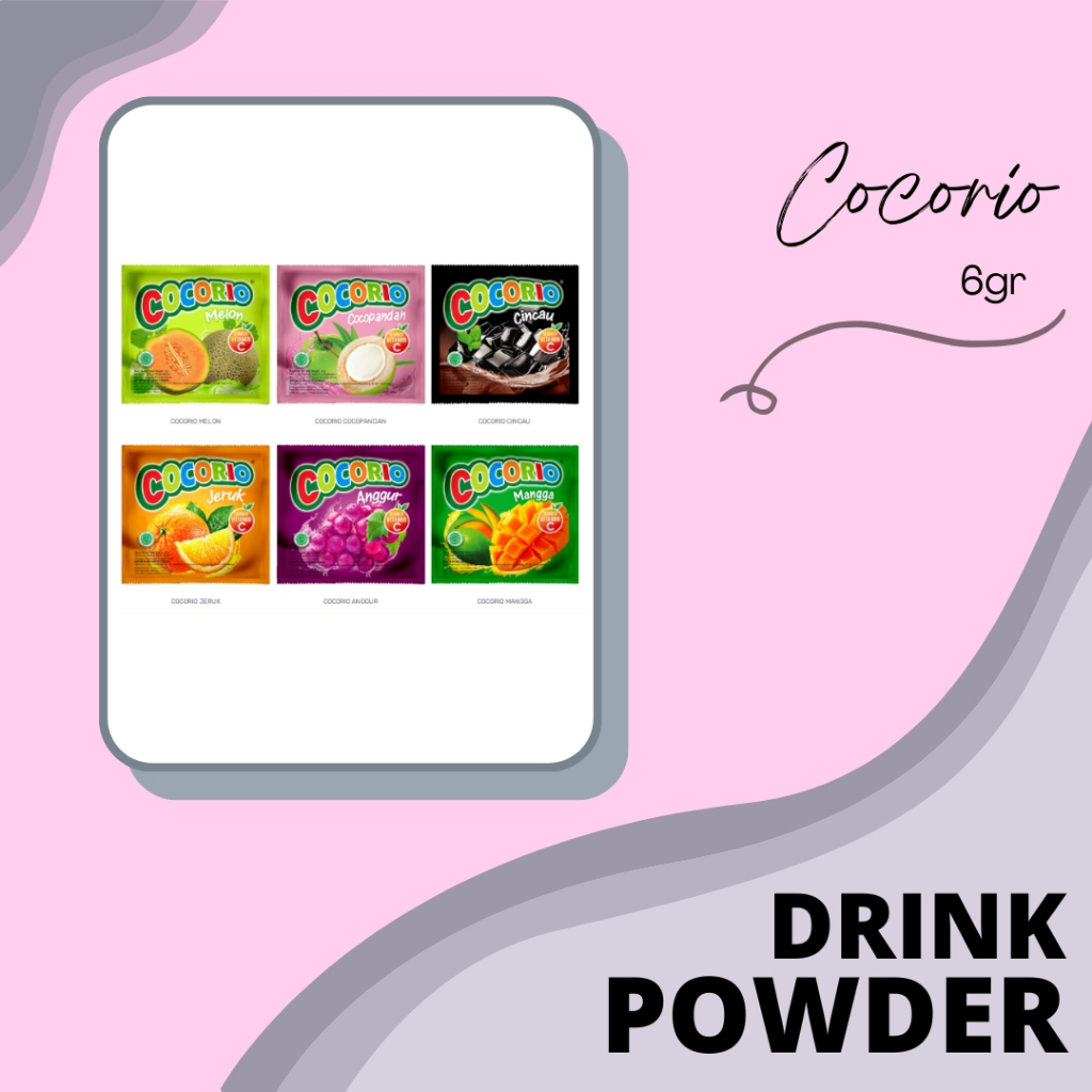 

DRINK POWDER | BUBUK / SERBUK MINUMAN | MARIMAS MINUMAN SERBUK RASA BUAH SEGAR | COCORIO BUAH | COCORIO