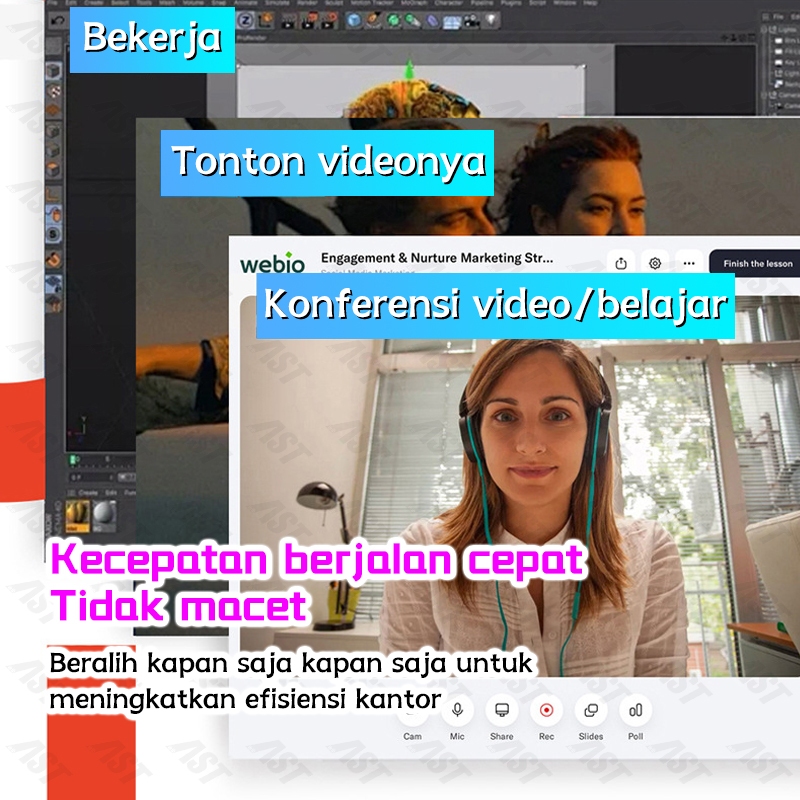 AST Komputer all-in-one PC core i5/i7,pc baru,22''/24'',Ram 8G+512GB SSD,gaming Windows 10+office-1