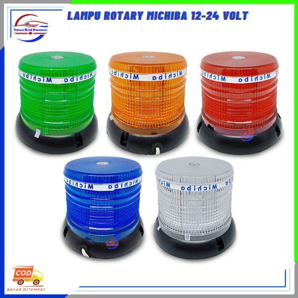 Lampu Led Variasi Rotary Rotari Blitz Kedip Atas Atap Kabin Variasi Mobil Truk Truck 12-24 Volt