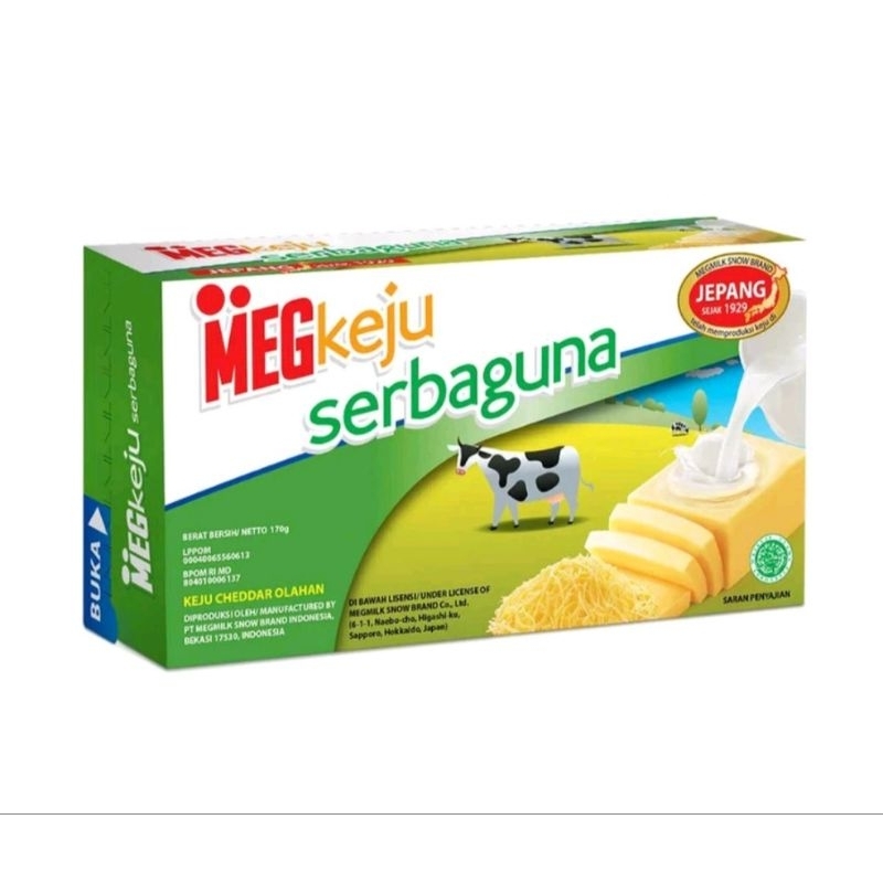 

Keju Meg Cheddar Serbaguna 120gr (1box)