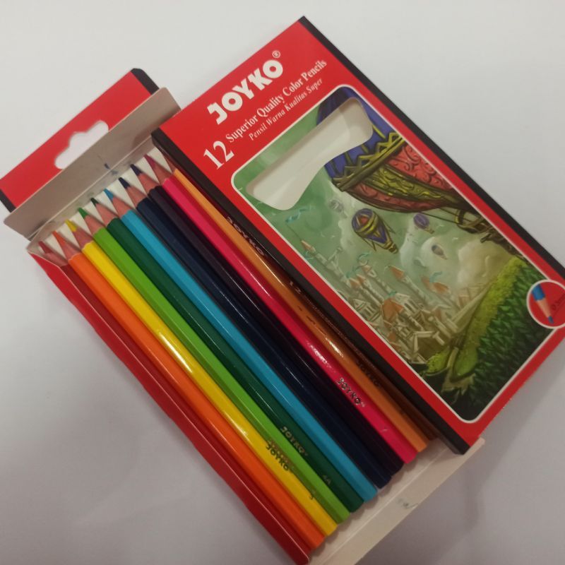 

Pensil Warna Joyko Panjang 1 set isi 12 warna