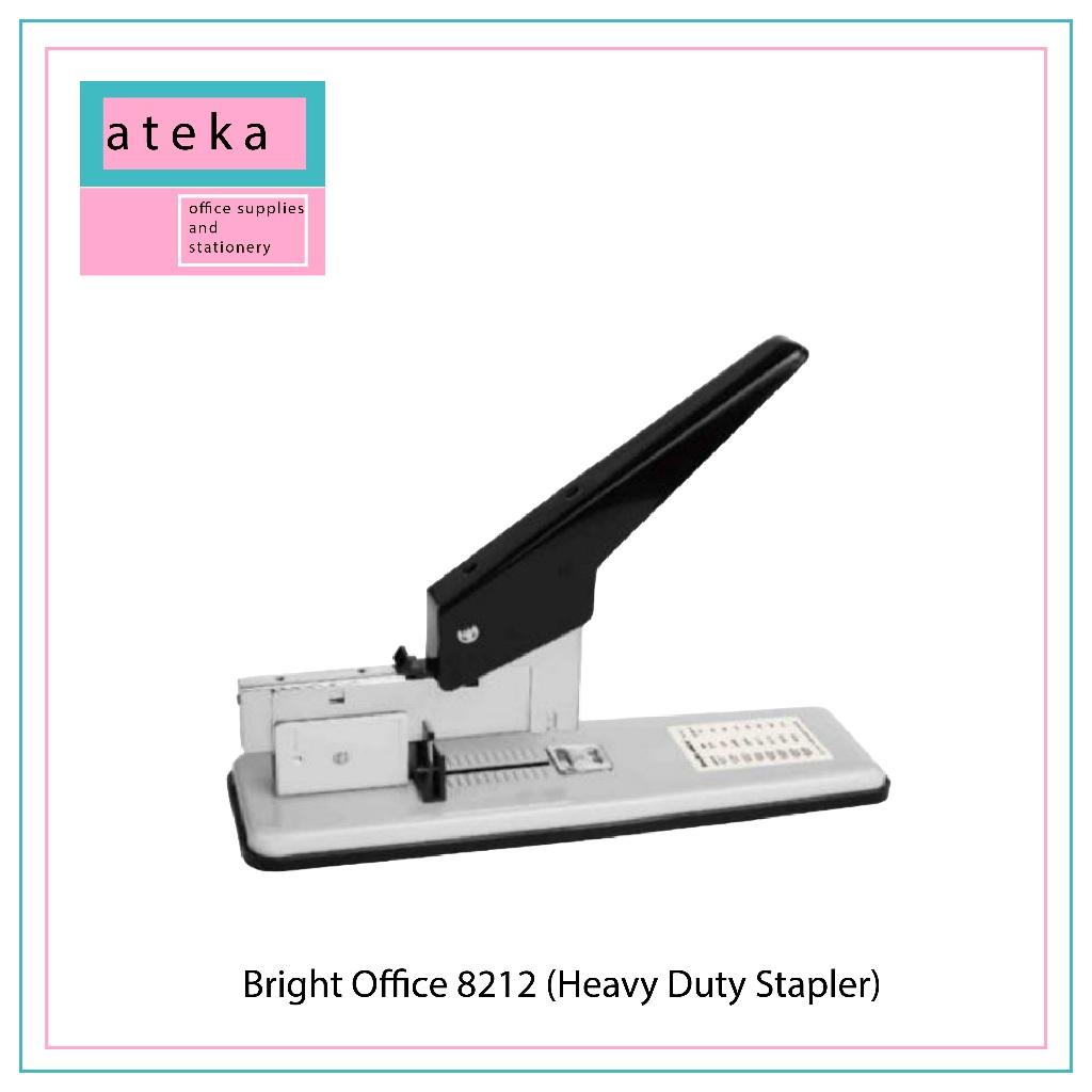 

Alat Penjilidan Buku/Stapler | Bright Office 8212 (Heavy Duty Stapler)