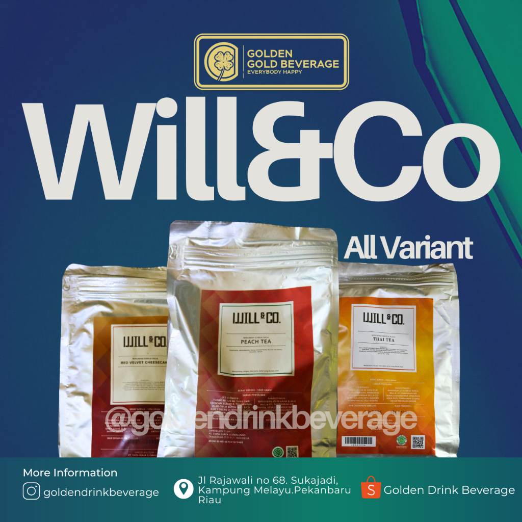 

Will & Co Powder Minuman Bubuk Perasa Premium 1 KG