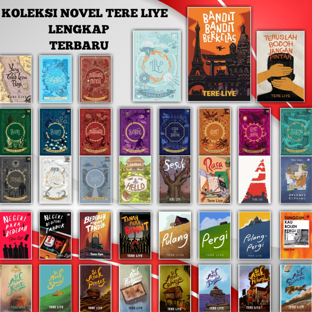 Bebas Pilih Buku Novel Tere Liye Series Paket Serial Bumi  ILY Tanah Para Bandit Bandit Berkelas Hel