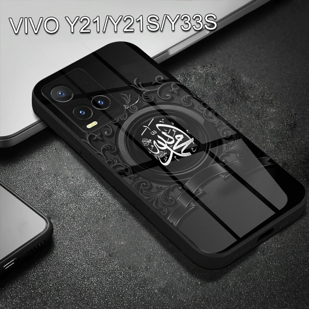 SoftCase Glass Kaca VIVO Y21,Y21S,Y33S SoftCase Glass Casing HP VIVO Y21,Y21S,Y33S (H01)