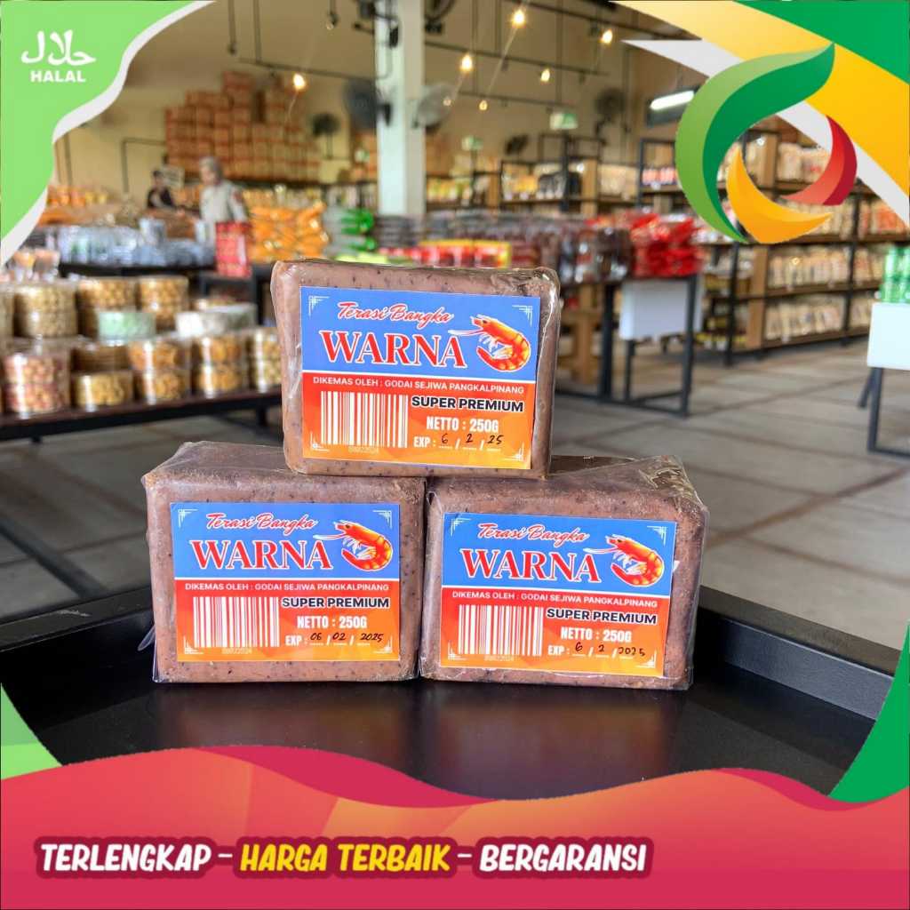 

TERASI UDANG WARNA 250GR KHAS BANGKA