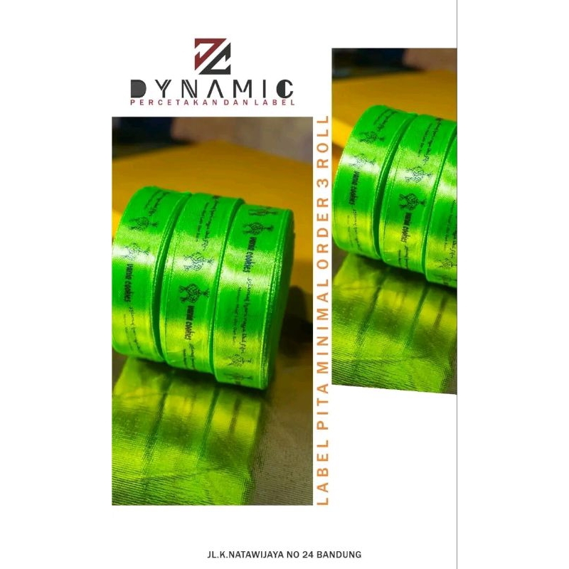 

sablon pita satin /pita merek/label satin custom
