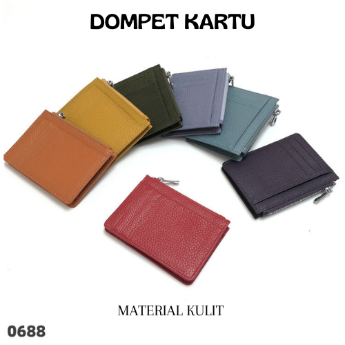 Dompet Kartu Import Kulit -Card Holder Import-Dompet Kartu Pria Wanita-Dompet Kartu Terbaru #0688