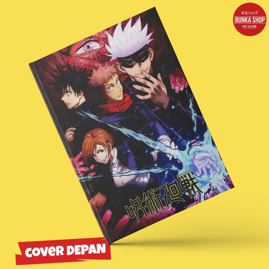 

Pocket Note Anime Jujutsu Kaisen Season 1 Hardcover A6 Buku Tulis catatan Notes Agenda Planner Jurnal