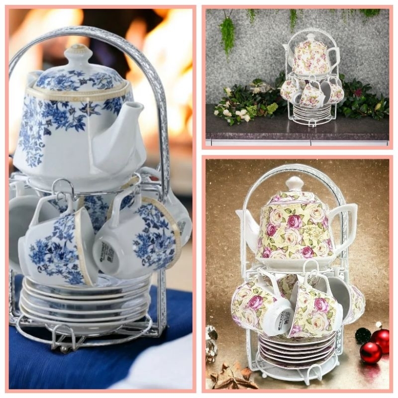 100% ORIGINAL VICENZA MOTIF BARU Teko / Gelas / Cangkir / Tea Set C78