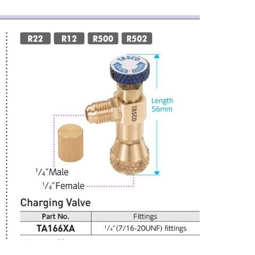 TASCO charging valve TA166XA nipple nepple nepel pengisi freon