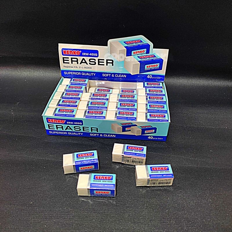 

ERASER, PENGHAPUS, STIP 40SQ PUTIH KENKO
