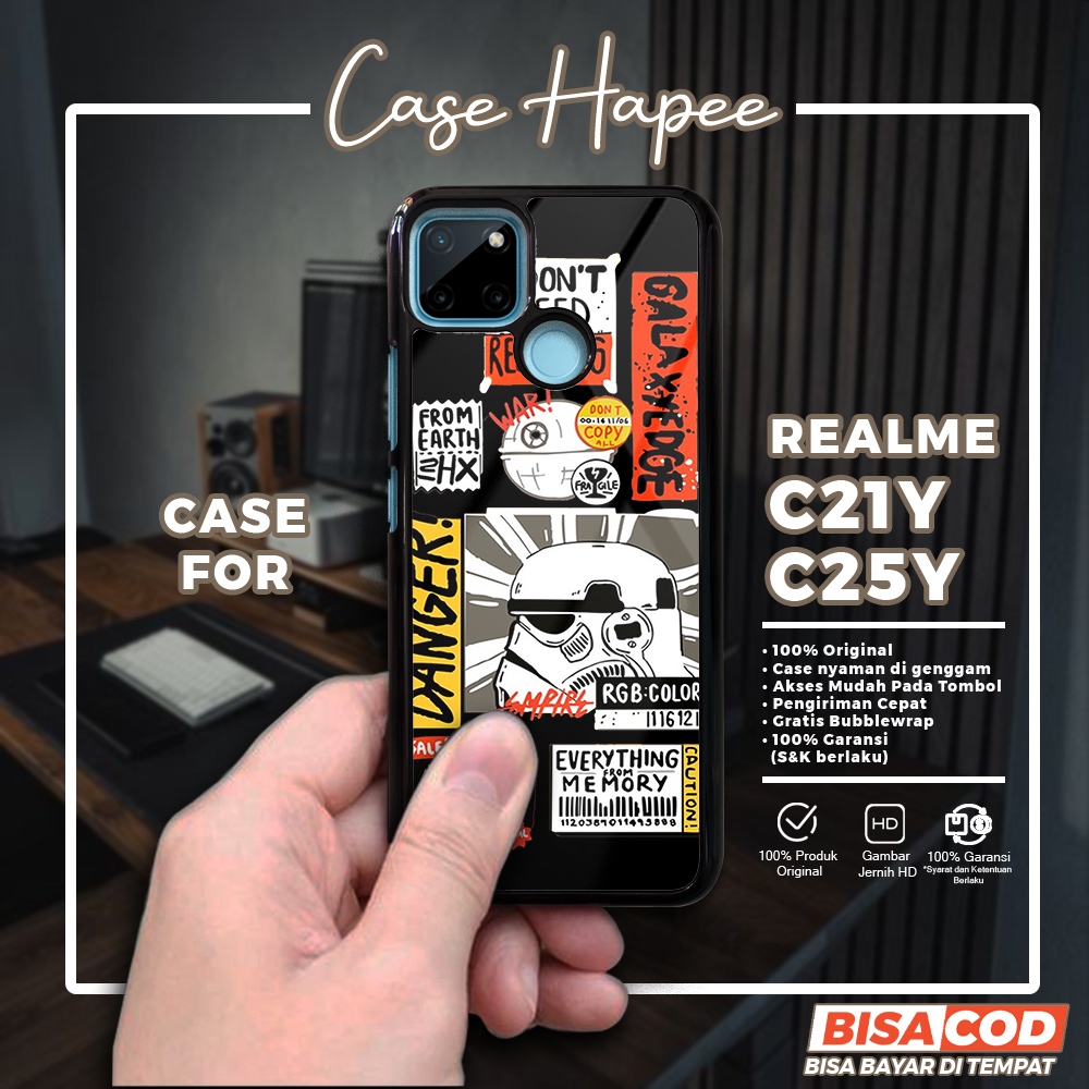 Case Realme C21Y C25Y Casing Realme C21Y C25Y [STWR] Casehapee Case Glossy Case Aesthetic Custom Cas