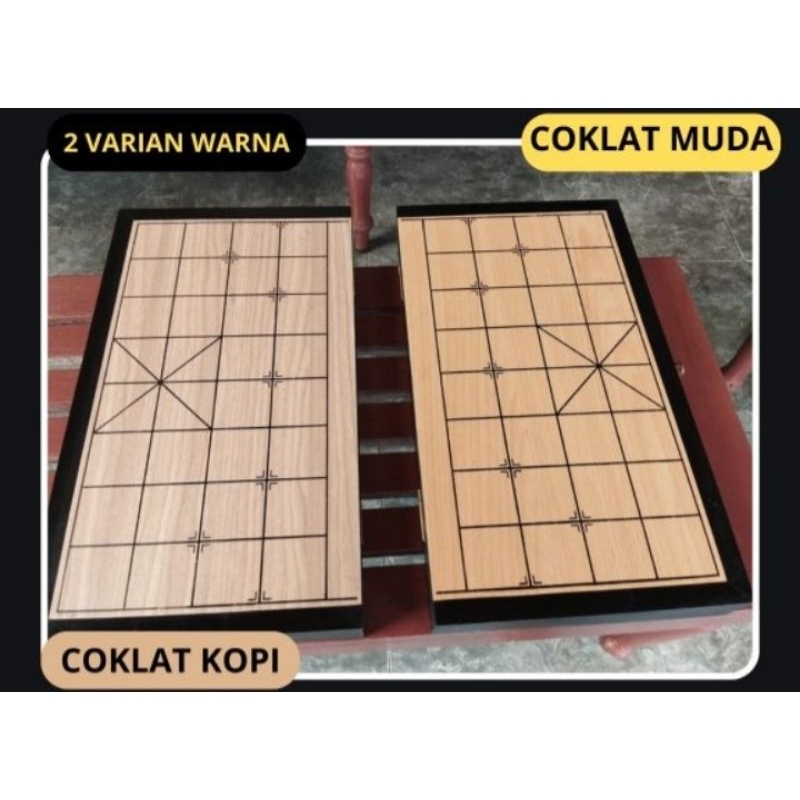 PAPAN CATUR XIANGQI/ CATUR CINA/ CATUR KAYU