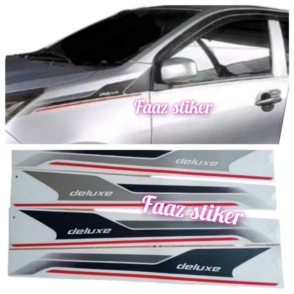 stiker deluxe mobil sigra new