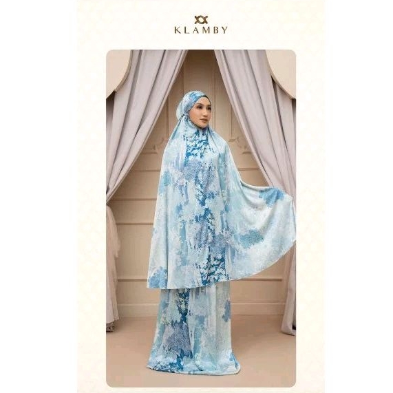 Halmahera Prayer Set Wearing Klamby in Aquifer