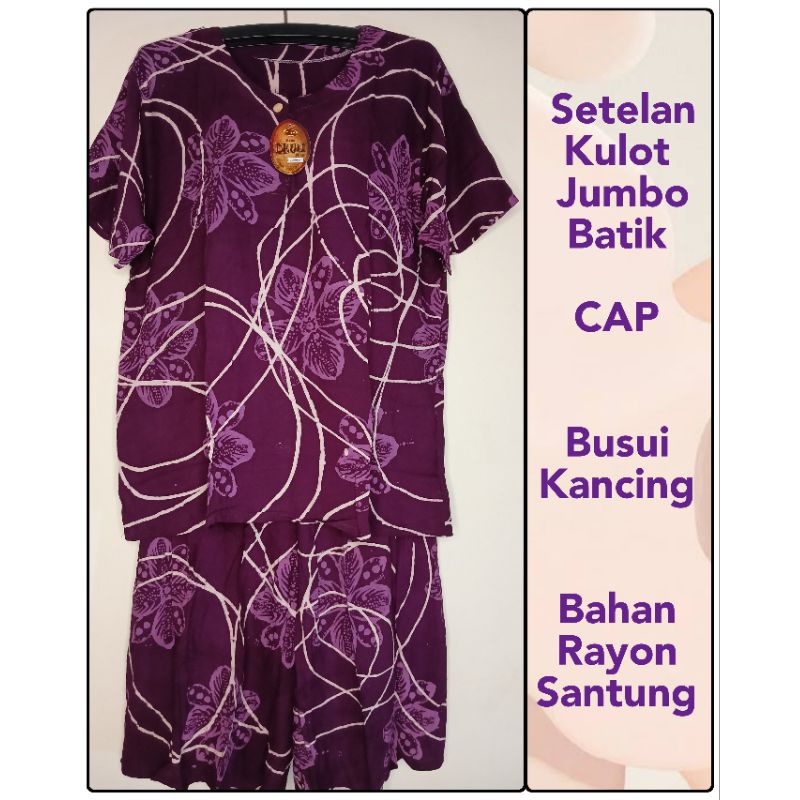 SETELAN KULOT JUMBO | SETELAN JUMBO CAP | SETELAN JUMBO KANCING