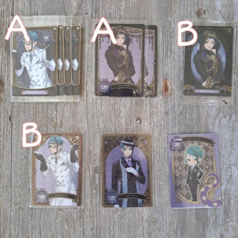 [READY] TWISTED WONDERLAND Metal Wafer Card Jade Leech