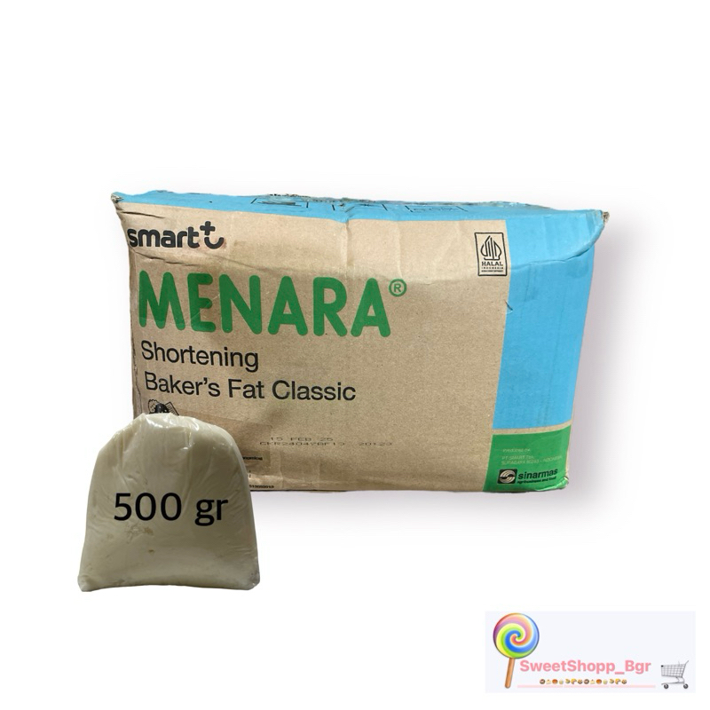 

MENARA Mentega Putih 500 Gr (Repack) / MENARA Shortening Bakers Fat Special 500 Gr (Repack)