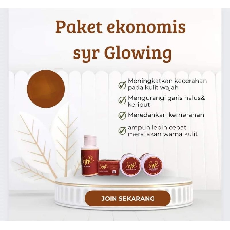 (BISA COD)PAKET EKONOMIS SYR GLOWING 100% ORIGINAL