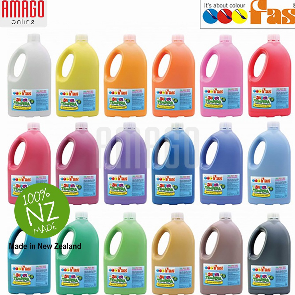 

KODE F29I Cat Poster Lukis FAS Super Tempera Washable Poster Paint 2 liter Pilih Warna