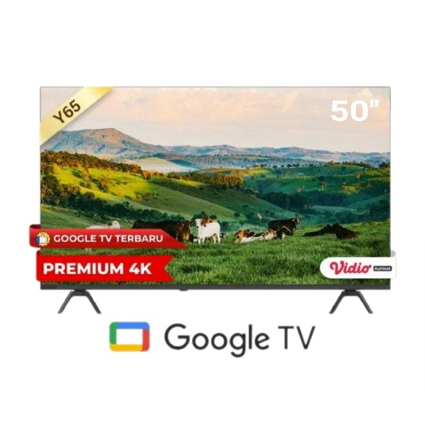 NEW COOCAA 50 inch GOOGLE TV-4K UHD-Dolby Audio (COOCAA 50Y65)