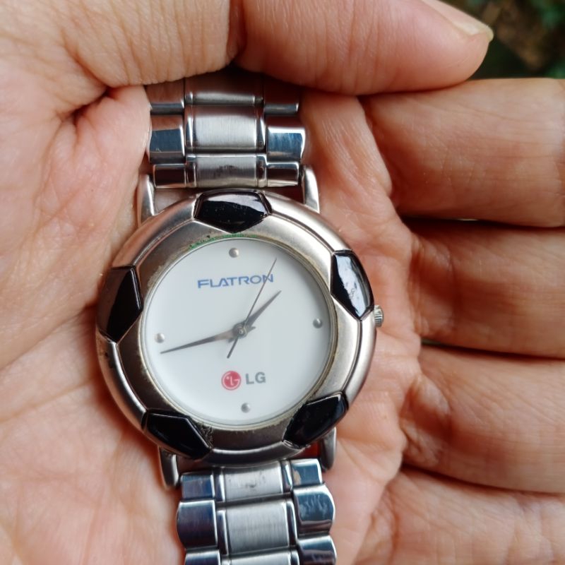 jam LG Flatron quartz vintage watch 90s rare jarang ada
