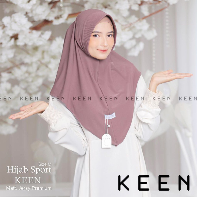 Hijab Instan Sport Keen dan AJ size M dan L || Hijab sport sekolah