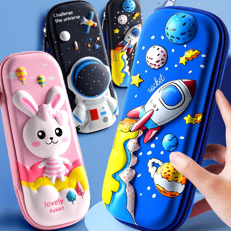 

KODE S25Q Kotak Pensil Anak Sekolah TK SD Bahan EVA Anti Air tempat pencil