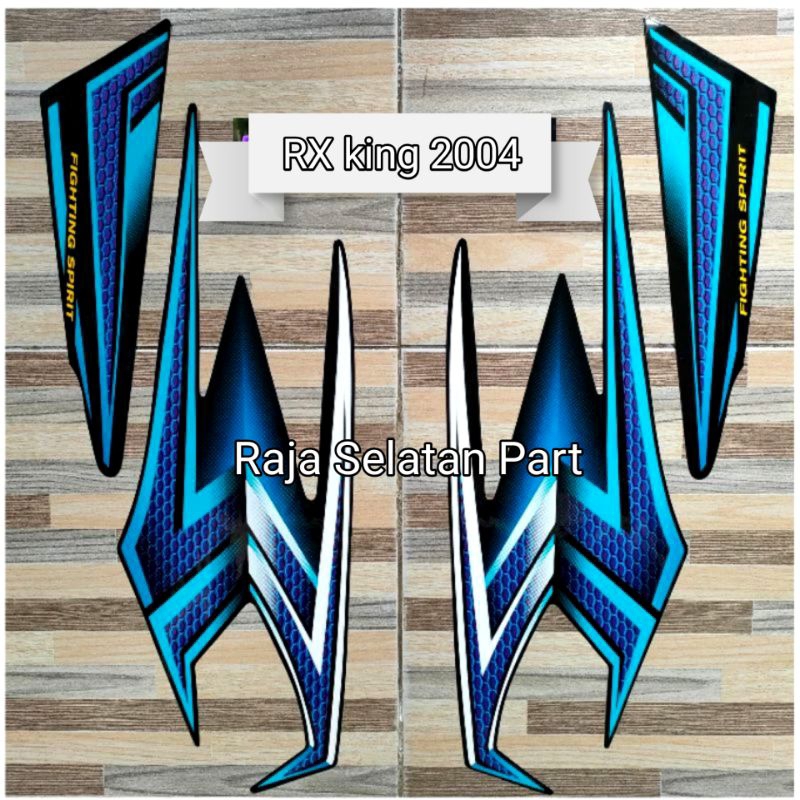 Lis Striping Stiker RX king 2004 biru hitam