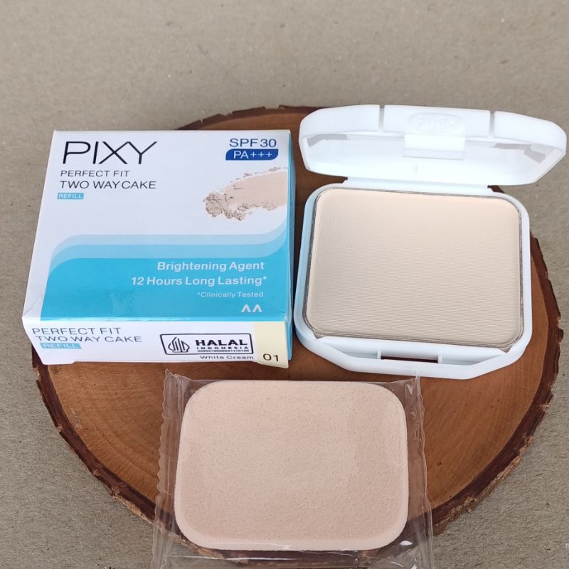 Bedak Revil Twc Pixy Two Way Cake 01 White Cream