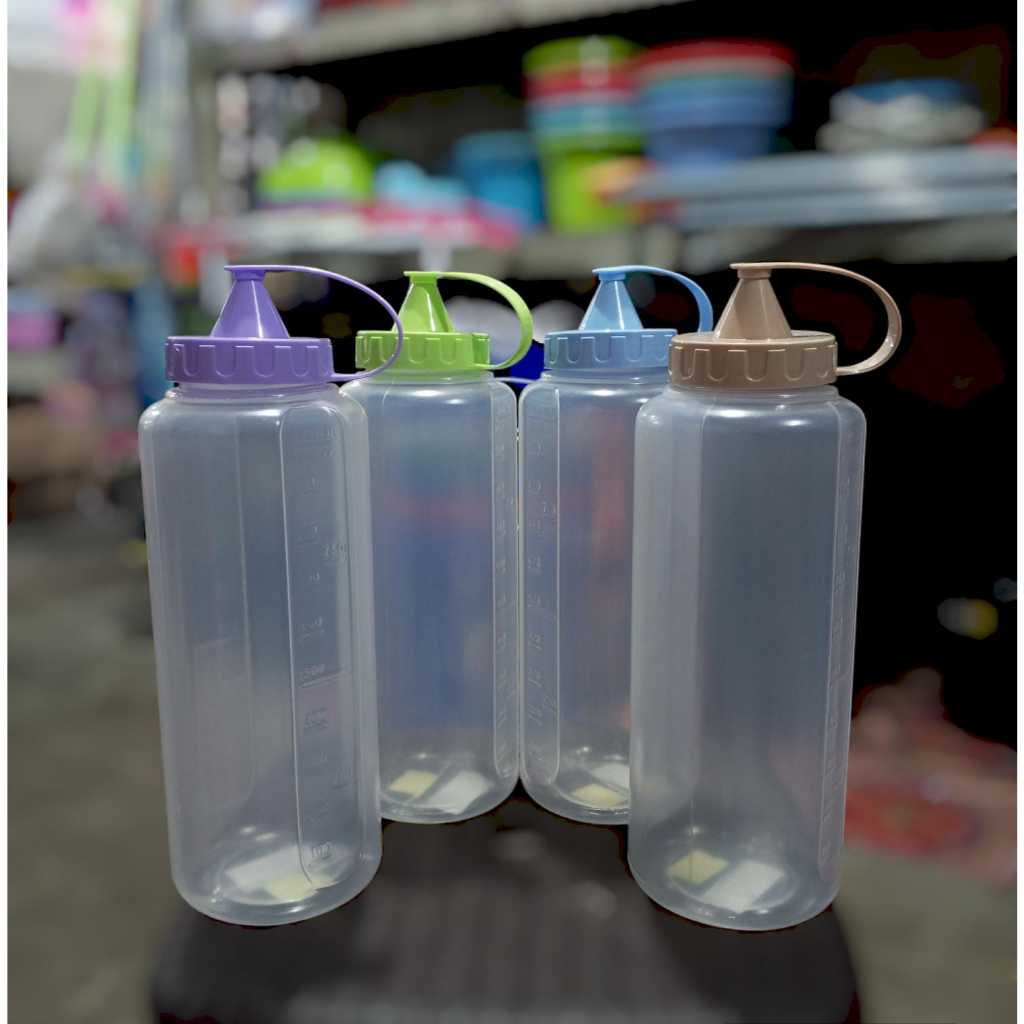 BOTOL KECAP SAOS VITA 1000ML / BOTOL KECAP PLASTIK WARNA - MURAH