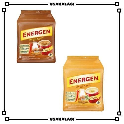 

Energen Cereal Intanst 10pcs valina dan coklat JATENG