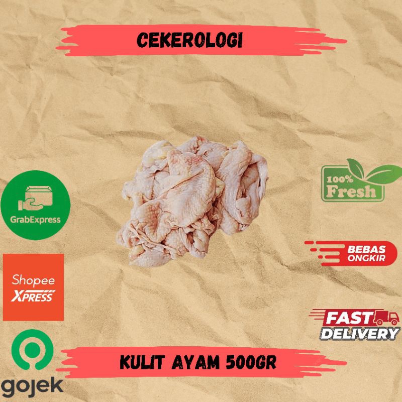 

Kulit Ayam 500gr / Kulit Ayam / Kulit Ayam Fresh Berkualitas / JABODETABEK / Daging Ayam / Ayam Potong / Ayam