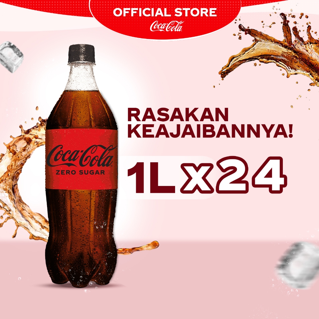 

Coca-Cola Zero Sugar Minuman Soda - Botol 1L x 24pcs