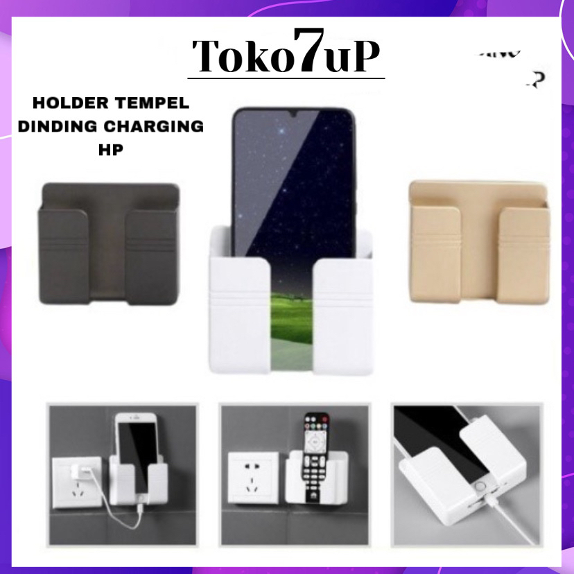 RAK HOLDER HP TEMPEL DINDING GANTUNGAN HOOK / TEMPAT CHARGER HP SERBAGUNA