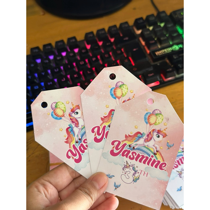 Cetak Label Hang Tag Hangtag/ultah/souvenir/wedding/aqiqah