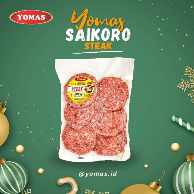 

Yomas Saikoro steak | Daging Steak isi 6