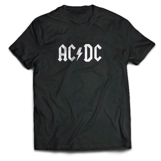 Kaos Band AC/DC t shirt Musik Baju Hitam