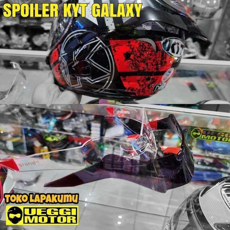 0Spoiler Helm KYT Galaxy Slide Aksesoris Helm Half Face