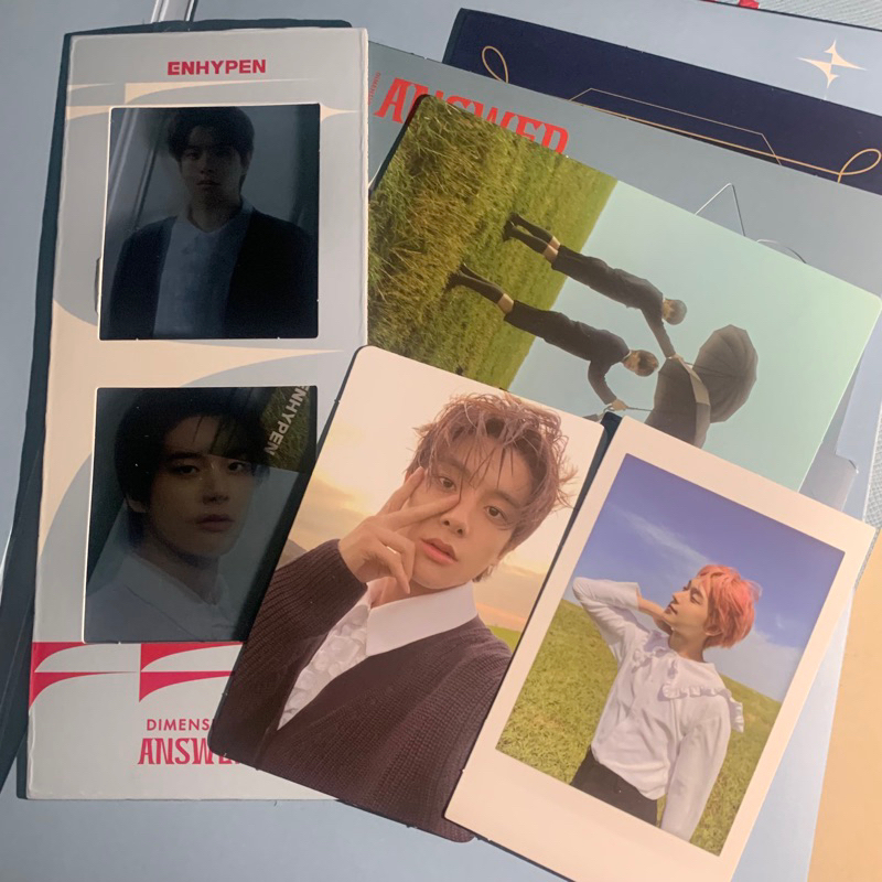photocard pc jake polaroid sunoo enhypen dimension answer yet version