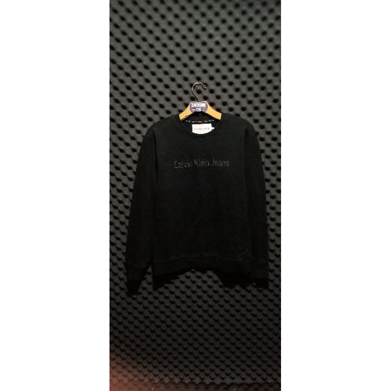 jaket crewneck second original import/ hitam