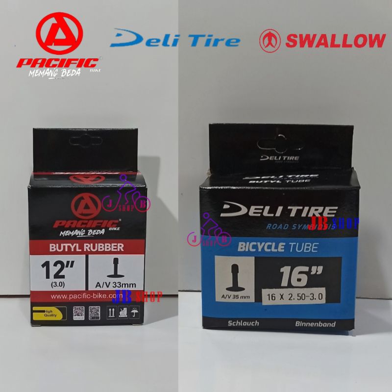 BAN DALAM SEPEDA 12 16 X 2.50 250 2.75 275 3.0 3.00 300 16X2.50 16X3.0 12X3.0 12X3.00  LISTRIK FAT B