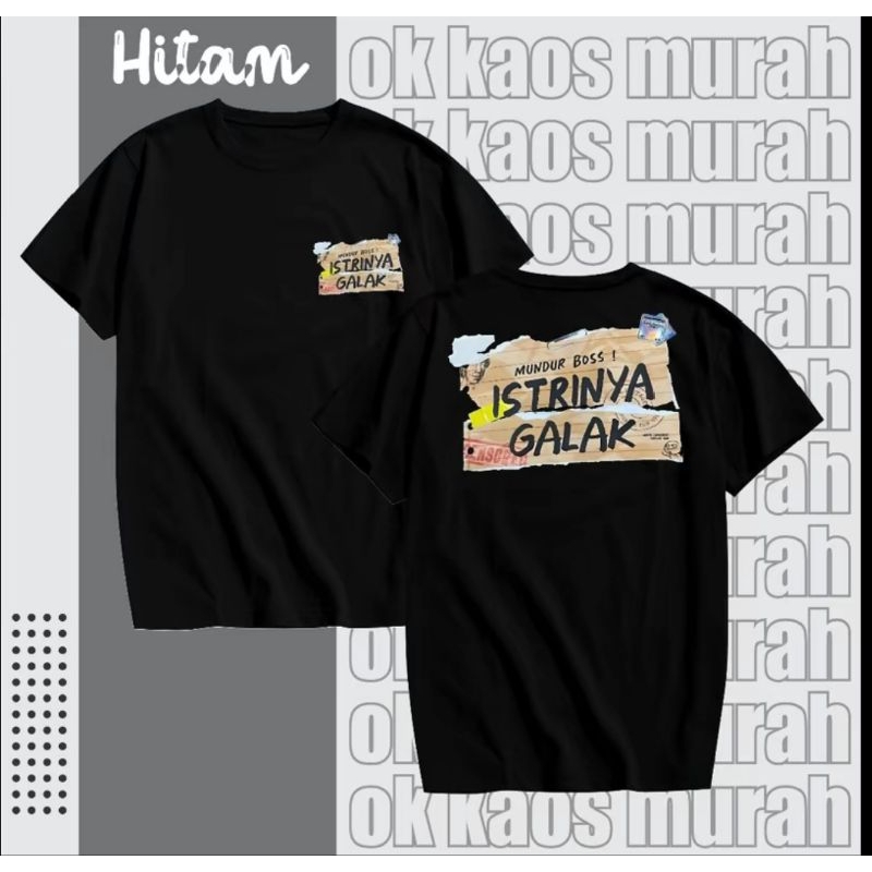 KAOS MUNDUR BOSS ISTRINYA GALAK - TSHIRT DISTRO VIRAL