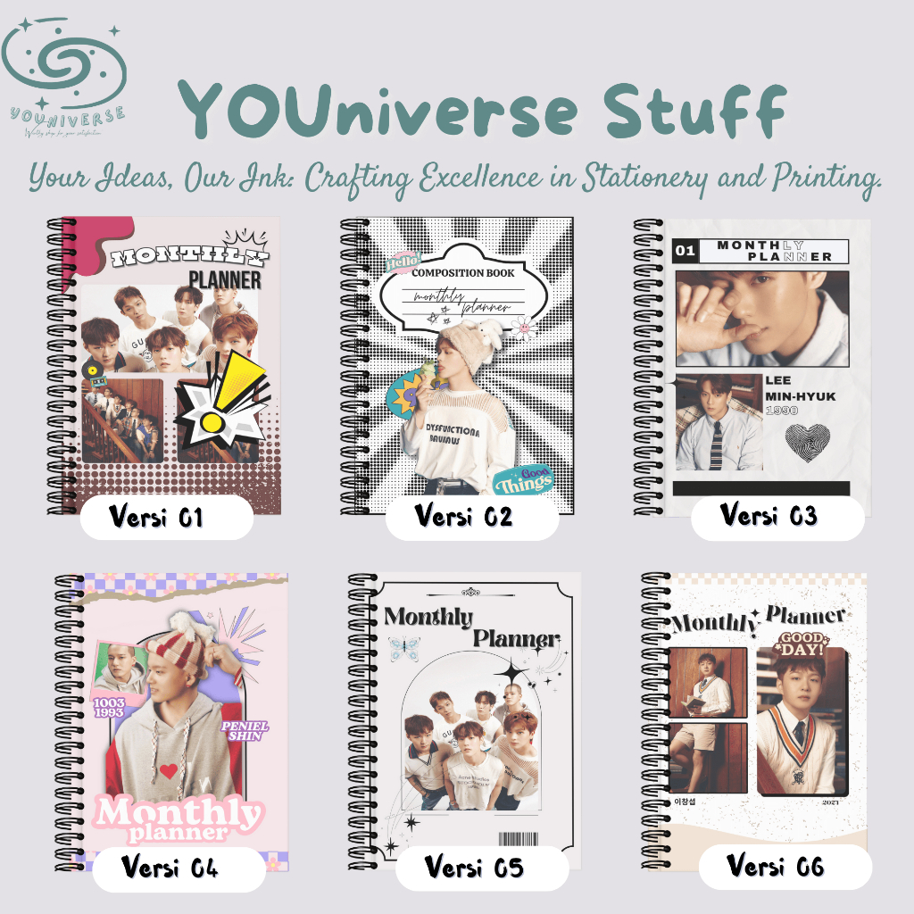 

BTOB "Wind and Wish" Monthly Planner Murah/A5 KPOP Planner/Jurnal Book