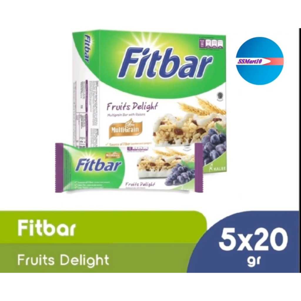 

Fitbar Multigrain Fruit/Chees Delight 5 X 20g