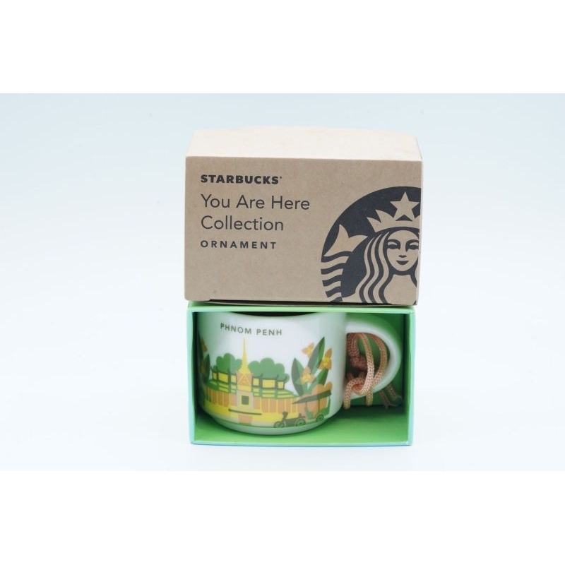 Starbucks You Are Here Phnom Penh Ornament Cambodia Kamboja Mug Cup Gelas 2oz 59ml Collection Koleks
