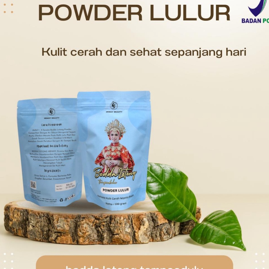SALE Henny Beauty Lulur  Masker Bedda Lotong Bubuk 1 Gram